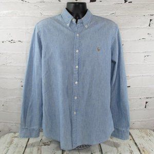 Ralph Lauren Casual Distressed Jean Shirt **SOLD